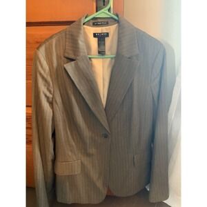 Liz Claiborne AXcess Womens Size 16 Stretch Pinstripe‎ Blazer Jacket